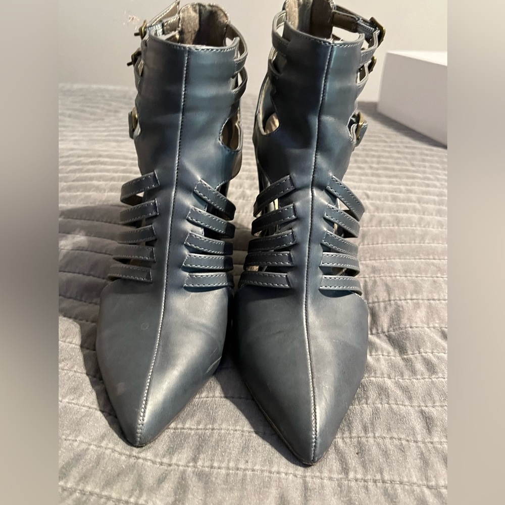 Michael Antonio blue-grey ankle boots.  Size 7.